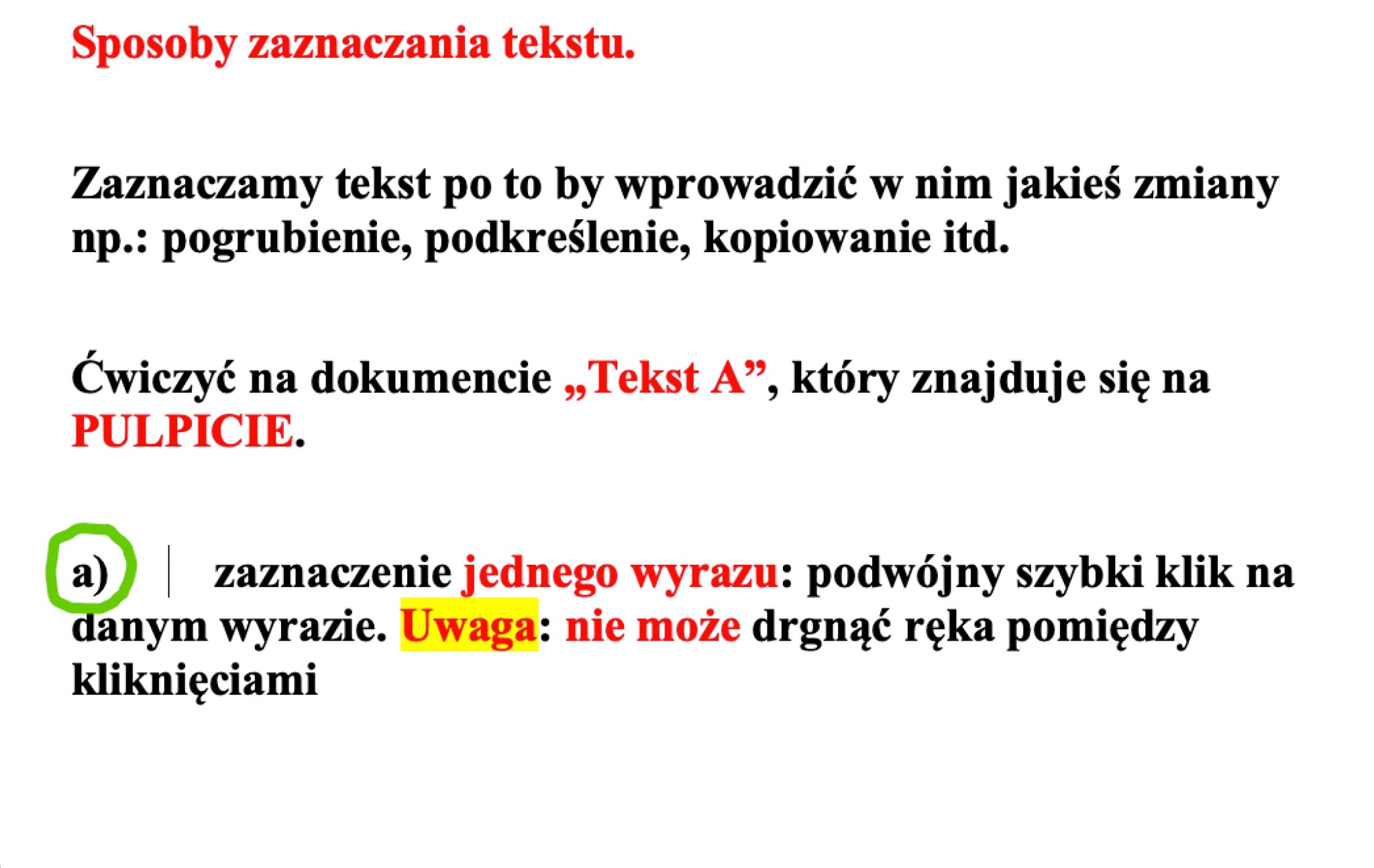 Przykładowe notatki