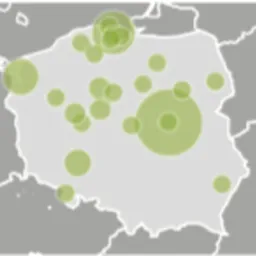 mapka z rozmieszczeniem Klientów biura rachunkowego Neofin