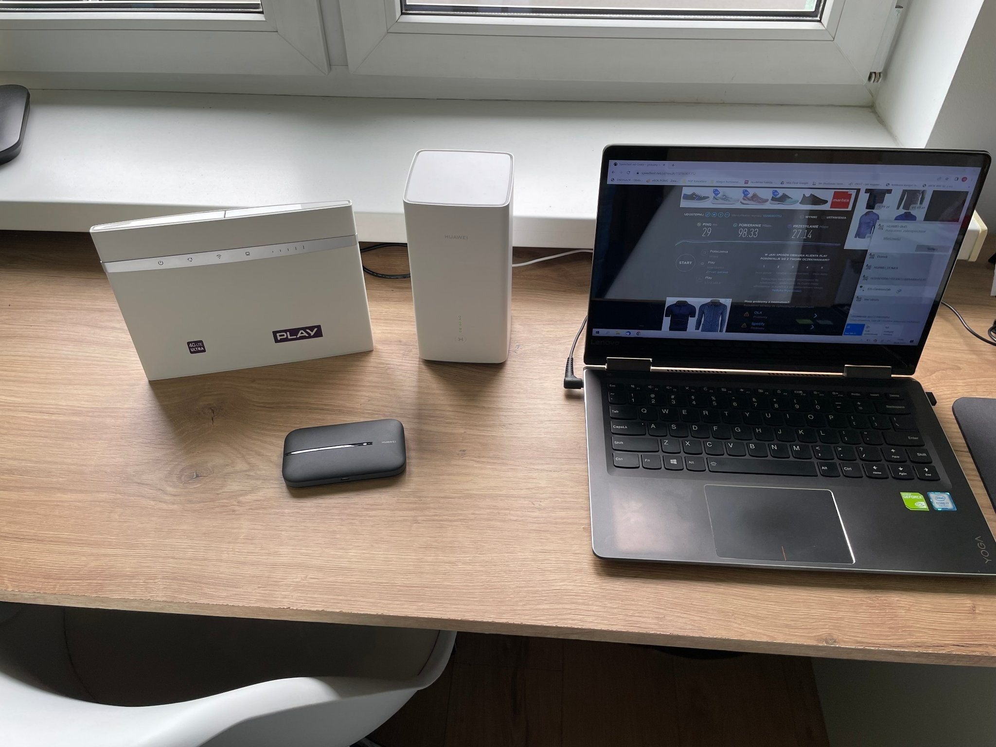 router ma znaczenie, jak pokazują testy prędkości, różnice mogą być znaczne