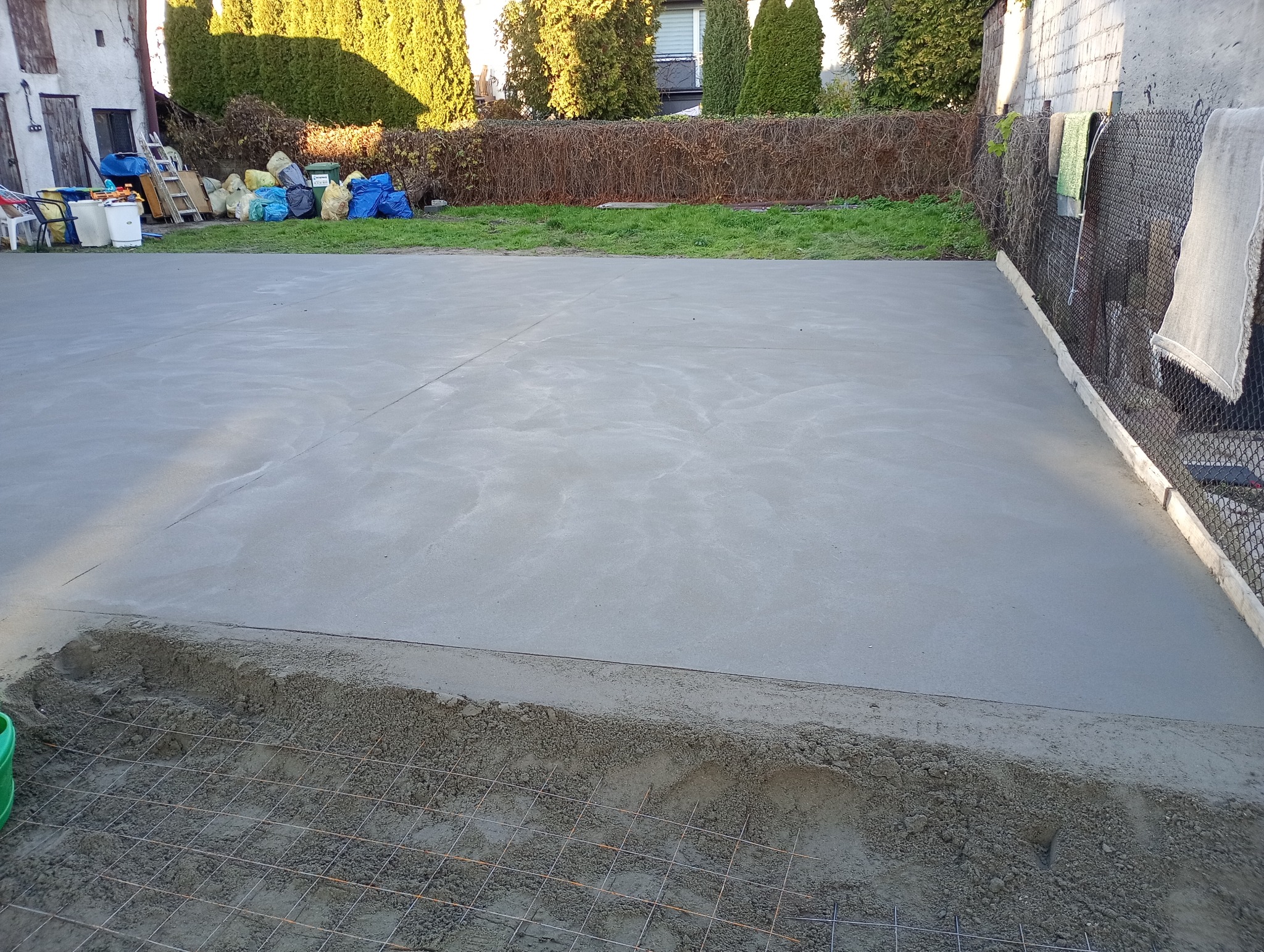 Płyta parkingowa zbrojona siatką