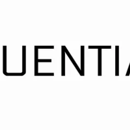 Logo firmy z napisem SEQUENTIAL.1 w czcionce bezszeryfowej, z małym dopiskiem 'create' pod literą S, na białym tle.