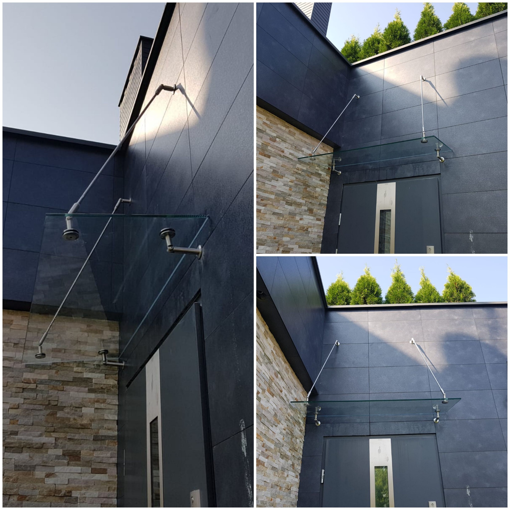 Szklany daszek zewnętrzny