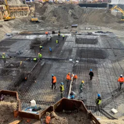 Zbrojenie płyty fundamentowej