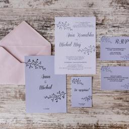 Zaproszenia dla zimowych Par Młodych.