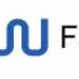 Logo firmy z nazwą 'aou Faktoring' w kolorach niebieskim i żółtym na białym tle.