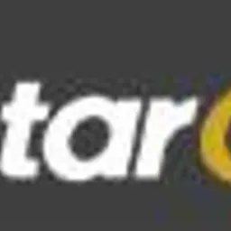 Logo oprogramowania GstarCAD z białym napisem Gstar i złotym CAD na ciemnoszarym tle.