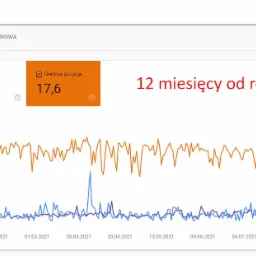 Rejestracja świeżej domeny pod zaplecze, efekty po 12 miesiącach istnienia strony.
