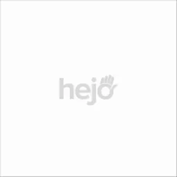 Jasnoszary znak firmowy 'hejo' z dłonią zamiast litery 'o' na czystym, białym tle.