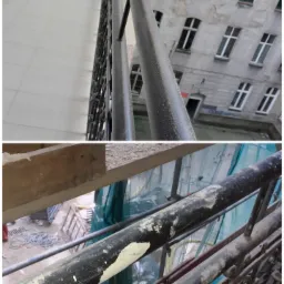 Kompletne czyszczenie zewnetrzne po remoncie elewacji.