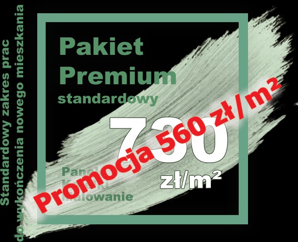 Pakiet wykończeniowy Premium Zawiera podstawowe materiały ☜ Kompleksowe wykończenia Prosta wycena
