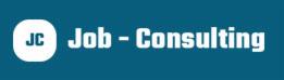 Logo firmy Job-Consulting z inicjałami JC w okręgu, na turkusowym tle.