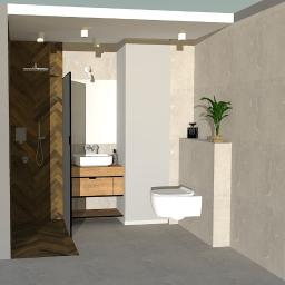łazienka w drewnie
