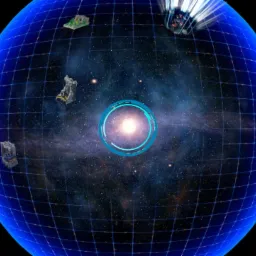 Widok mapy galaktyki z gry Lego, z zaznaczonymi lokacjami i postacią gracza w rogu.