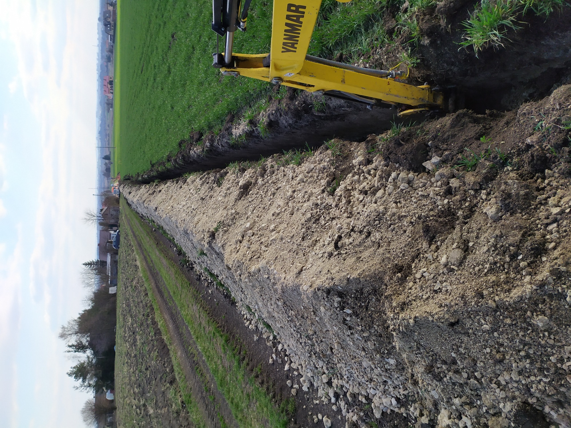 Wykop pod linie światłowodową