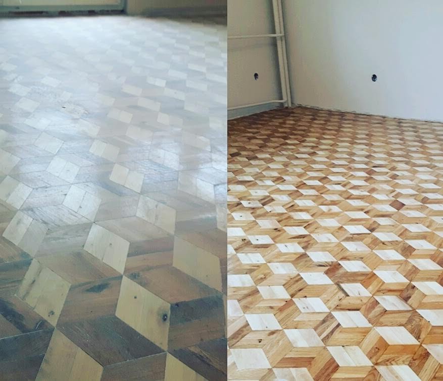 Wypożyczalnia cykliniarek- renowacja mozaiki pałacowej