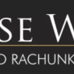 Logo firmy Wise Way z napisem 'Biuro Rachunkowe' na czarnym tle, oddzielone złotą linią.