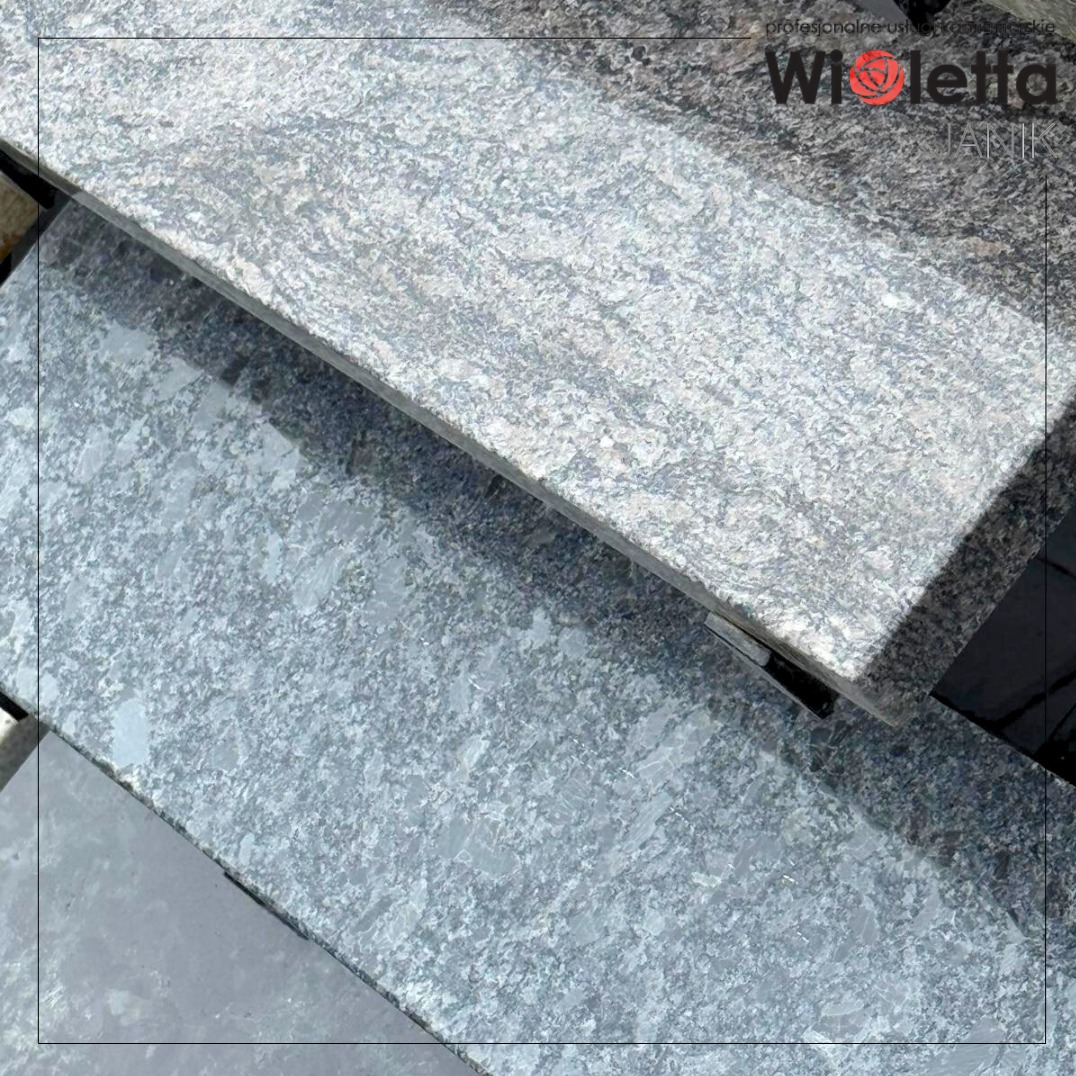 Granity o różnorodnym wykończeniu – naturalne płyty kamienne idealne do blatów, schodów czy nagrobków.