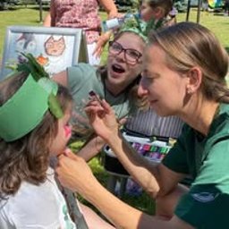 Rysiowe animacje - malowanie twarzy