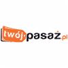Logo firmy 'twój pasaż.pl' z pomarańczowym napisem na białym tle.