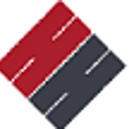 Stylizowane logo firmy w kształcie rombu podzielonego na dwie części: górna część w kolorze czerwonym, dolna w kolorze szarym, z wpisanymi literami 'S' w każdej z części tworzącymi symetryczny wzór.