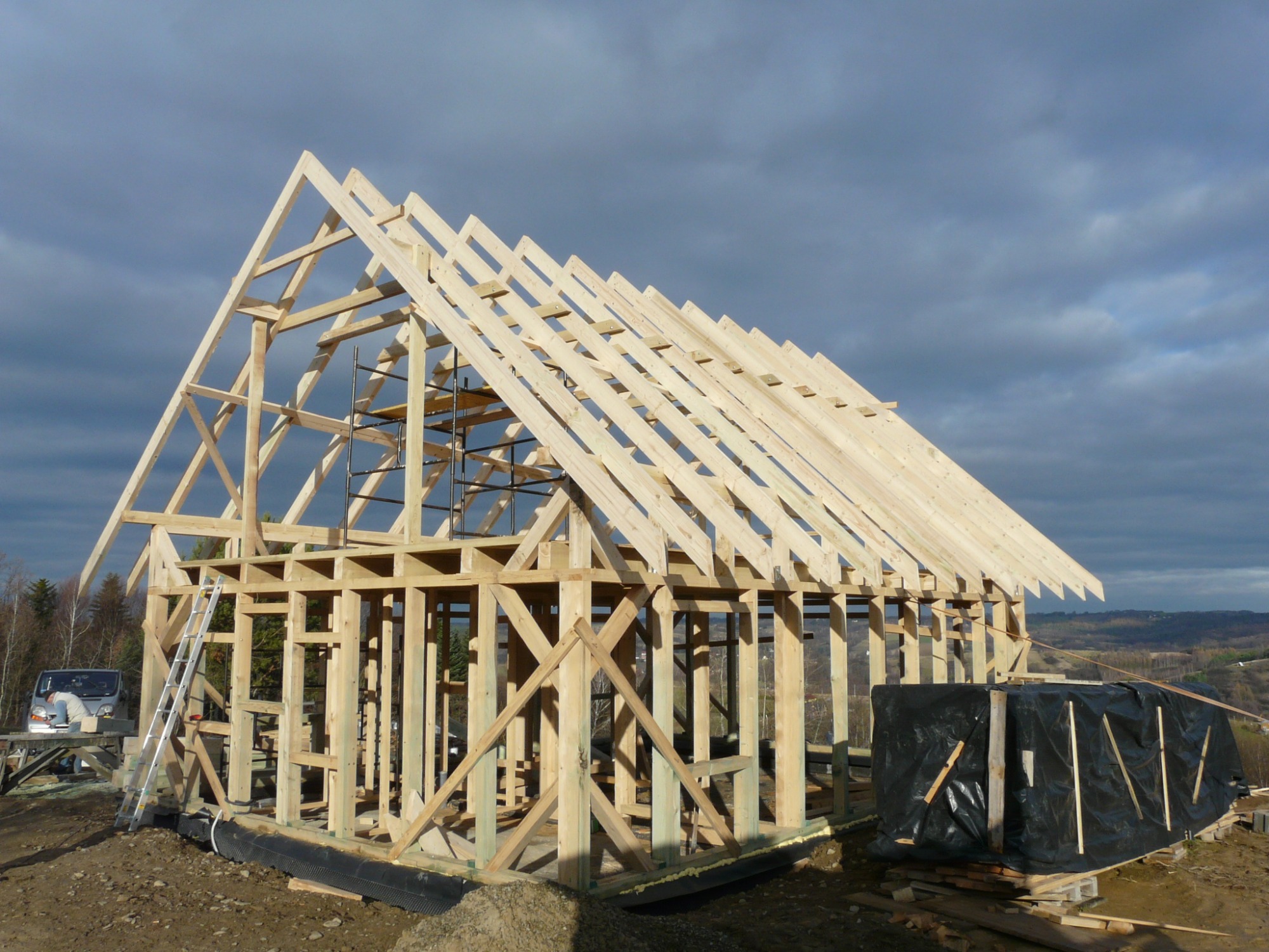 Szkielet dom drewniany