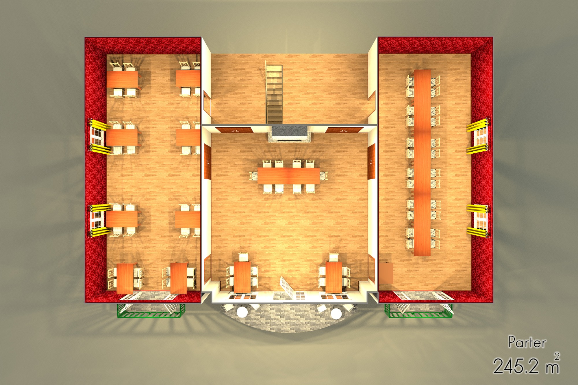 Plan pomieszczeń - sala bankietowa