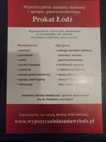 Prokat - Wypożyczanie sprzętu gastronomicznego Łódź