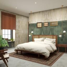 Sypialnia w stylu Vintage