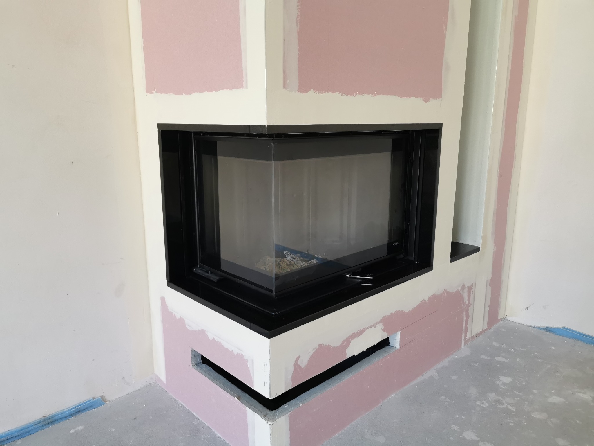 Defro Home Intra SM BL mini + ramka kamienna 2cm czarny granit