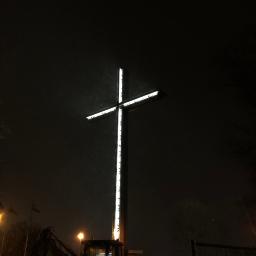 iluminacje- Krzyż na Kamiennej Górze w Gdyni