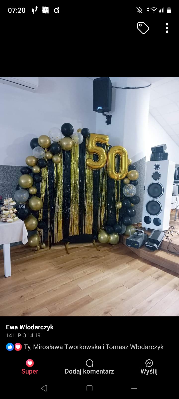 Wspólna realizacja, organizacja 50 urodzin.