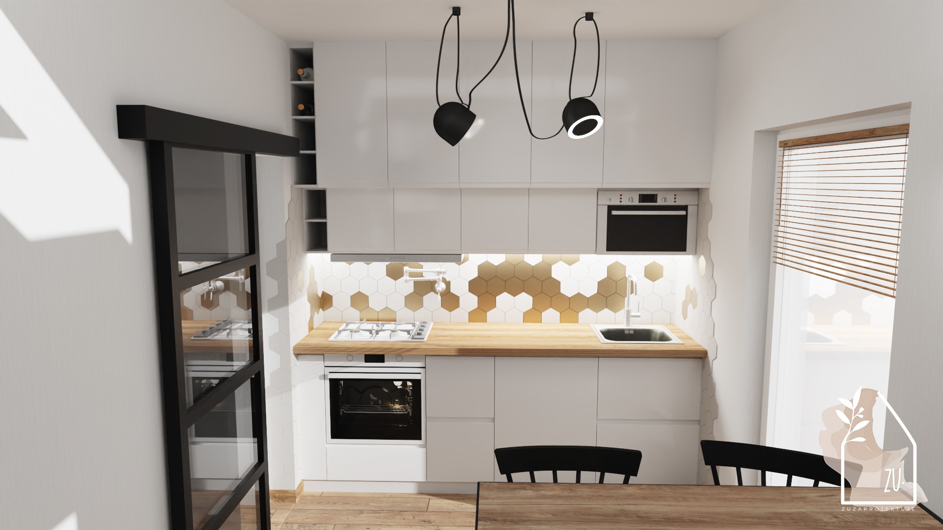 Zuzaprojektuje | Projektowanie wnętrz & grafika | PROJEKT KUCHNI