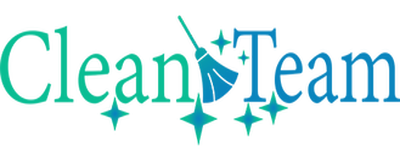 Abstrakcyjne logo firmy w odcieniach zieleni i błękitu, z elementami przypominającymi krople wody i rozmyte kształty.