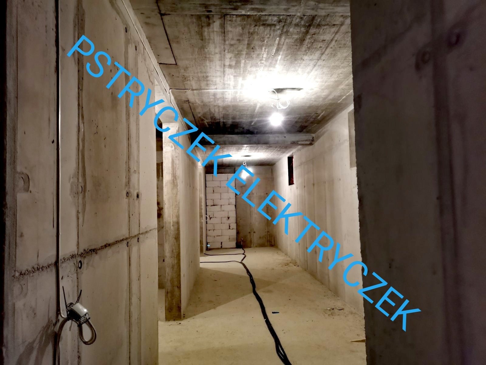 Okablowanie części magazynowej