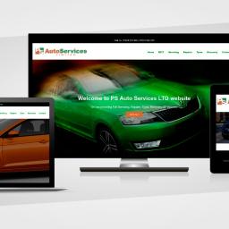 Strona internetowa firmy zajmującej sie serwisem samochodów