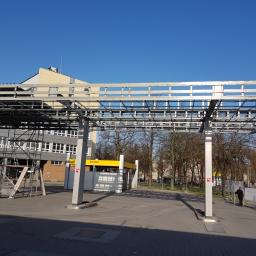 Rozbiórka stacji lotos w Opolu
