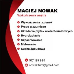 Wykończenia wnętrz i remonty Maciej Nowak - Firma Remontowo-budowlana Wadowice