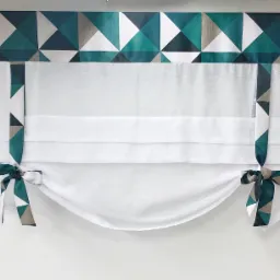 Firany typu rolety szyjemy z różnych tkanin - przykładowa realizacja.