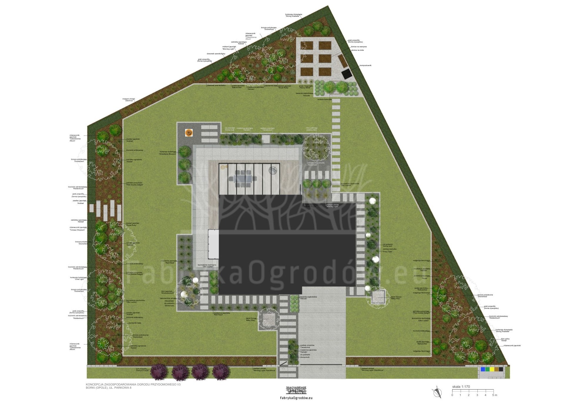 Forma opracowania koncepcji zagospodarowania ogrodu
