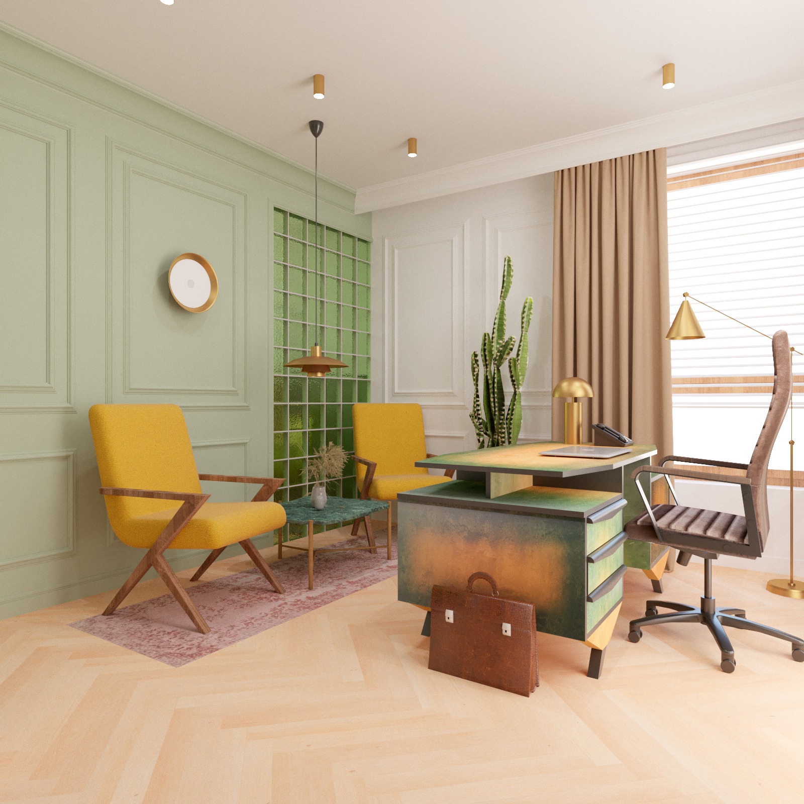 Wnętrze biura kancelarii adwokackiej,