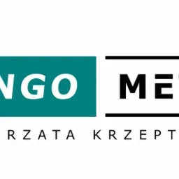 Logo firmy Hengo Metal Małgorzata Krzeptowska, z zielonym prostokątem po lewej i napisem Metal w czarnej ramce po prawej.