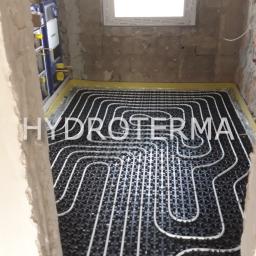 Instalacja wodno-kanalizacyjna oraz ogrzewanie podłogowe w łazience