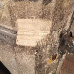 oczyszczony fragment piaskowca