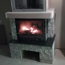 Wykonanie kominka wedłóg projektu.