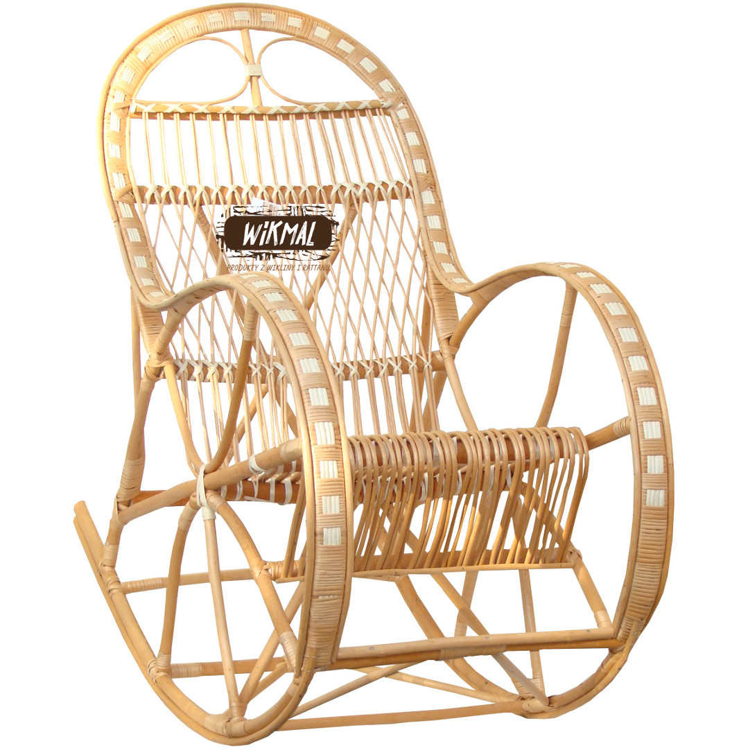 Wiklinowe fotele bujane