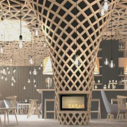 I miejsce w konkursie ,,Kratki', projekt restauracji Nihil Novi w Radomiu.