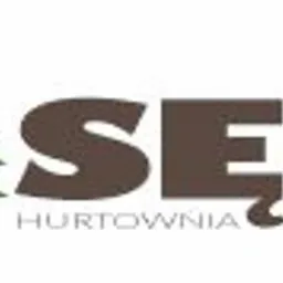 Logo firmy z Wolborza, przedstawiające stylizowany las iglasty i napis 'Sęk Hurtownia Drewna' w brązowej kolorystyce.