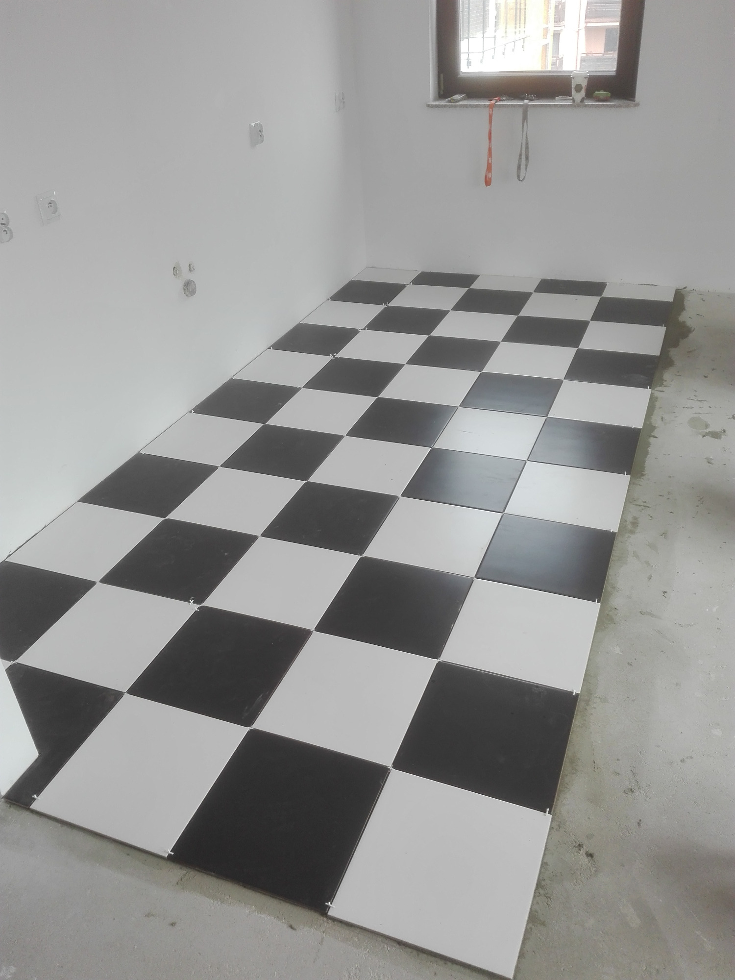 Posadzka w części kuchennej