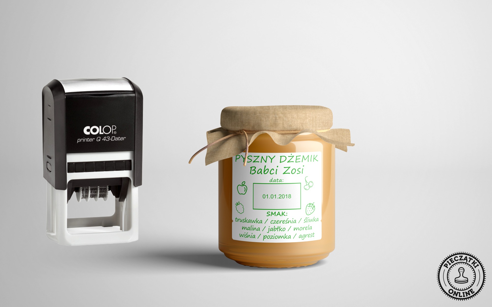 Znakuj swoje przetwory domowe, rękodzieło. Nadaj każdej rzeczy indywidualny, niepowtarzalny charakter.