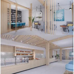 Projekt minimalistycznej piekarni.